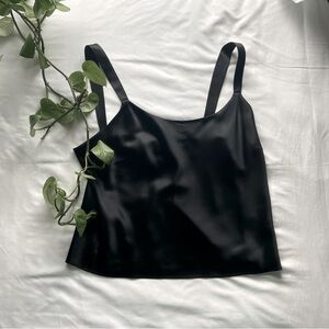 Lafayette 148 New York Black Silk Tank Top Size 8
